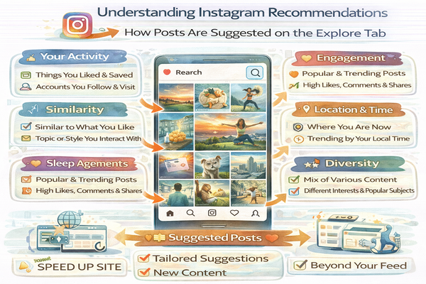 인스타그램 추천 게시물 기준 이해하기 탐색 탭 추천 화면