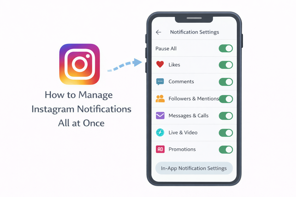 인스타그램 알림 설정 한 번에 정리하는 방법 알림 관리 설정 화면