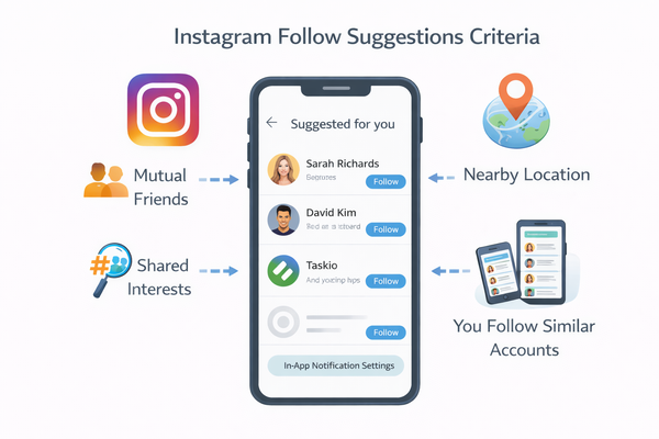 인스타그램 팔로우 추천 기준 정리 추천 계정 목록 화면